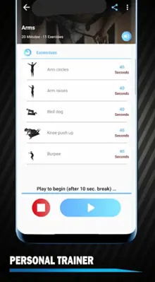 Home Workout for Men android App screenshot 2